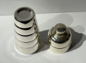 Art Deco Bubble Stack Silverplate Cocktail Shaker