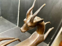 Lucien Charles E. Alliot French Art Deco Bronze The Gazelles 1930