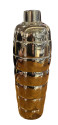 Art Deco Bubble Stack Silverplate Cocktail Shaker