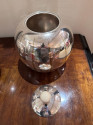 Ikora WMF Pair of Dinanderie Art Deco Vases with Tops German