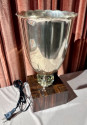 Matching Pair of French Art Deco Torchiere Tabletop Floor Lamp
