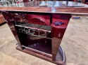 Art Deco Custom Fluted Front Stand Behind Bar with Chrome Giorgio Collection Italy