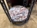 Custom Art Deco Iron Two Tiered Side Tables French Style