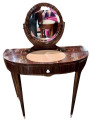 Art Deco Macassar Vanity Cabinet French Style of Ruhlmann