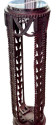 French Style Art Deco Iron and Marble Display Stands In the Style of Edgar Brandt
