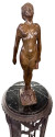 French Art Deco Bathing Nude Female Statue by Guillaume Dumont 1923