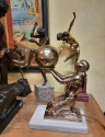 Pierre Le Faguays Globe Lamp Art Deco 1930s Signed Fayral