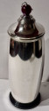 1927 Meriden International Silver Cocktail Shaker Amber Ball Top Art Deco