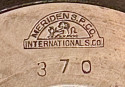 1927 Meriden International Silver Cocktail Shaker Amber Ball Top Art Deco