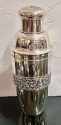 Art Deco Sterling Silver Cocktail Shaker Set with 12 Glasses