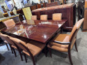 French Art Deco Dining Room Suite 8 Chairs and 3 Matching Side Pieces