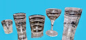 Original Philco Radio Bar Restored Complete Glassware. Bluetooth& Ebony Finish