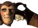 Roland Paris Mask and Walking Cane Rare Art Deco