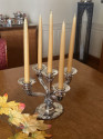 Silver Art Deco Candelabra Cluster by Plata Lappas