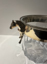 Equestrian Silver and Crystal Champagne Cooler