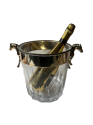 Equestrian Silver and Crystal Champagne Cooler